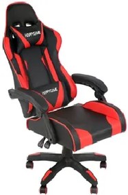 66-37024 VELCO Pro Systems ΚΑΡΕΚΛΑ ΓΡΑΦΕΙΟΥ GAMING -ΜΑΥΡΗ-ΚΟΚΚΙΝΗ- ΕΠΙΦΑΝΕΙΑ PVC, 1 Τεμάχιο