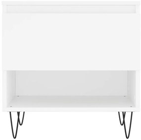 Τραπεζάκι Σαλονιού Λευκό 50 x 46 x 50 εκ. από Επεξεργ. Ξύλο - Λευκό