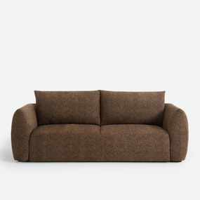 Καναπές 3 ή 4 θέσεων, από ψαθωτό chenille, EDITH