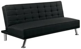 EUROPA Καναπές/Κρεβάτι Ύφασμα Μαύρο 176x82x80(Κρεβ 102x176x40)cm Ε9689,3