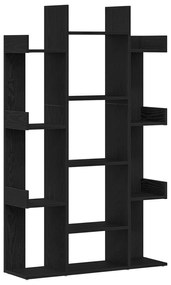 vidaXL Βιβλιοθήκη Μαύρης Δρυς 86x25,5x140 εκ από Επεξεργασμένο Ξύλο