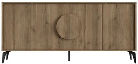Μπουφές Gora σε απόχρωση ανοιχτό καρυδί 180x35.6x82εκ 180x35.6x82 εκ.