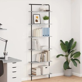 vidaXL Ράφι Βιβλίων Γκρι sonoma 60 x 24 x 203 εκ Επεξεργασμένο ξύλο