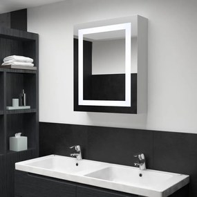 Ντουλάπι Μπάνιου με Καθρέφτη και Φωτισμό LED 50 x 13 x 70 εκ. - Λευκό