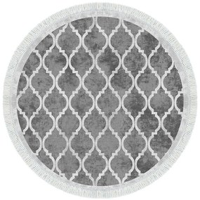 Χαλί Aln400601Gr17 392ANR2129 Grey Conceptum Hypnose 100X100cm Round