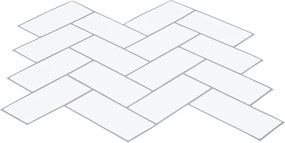 vidaXL Πλακάκι ψαροκόκαλο 20 pcs Λευκό Γκρι 30 x 30 cm