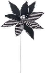 Λουλούδι - Κλαδί Αλεξανδρινό 81680 30x55cm Black-White