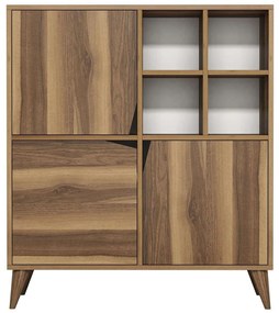 Ντουλάπι Pulse 845HCT3915 100x30x115cm Walnut Μοριοσανίδα, Μελαμίνη