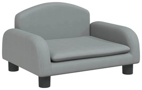vidaXL Καναπές Παιδικός Ανοιχτό Γκρι 50x40x30 εκ. από Ύφασμα