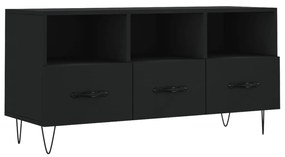 vidaXL Έπιπλο Τηλεόρασης Μαύρο 102 x 36 x 50 εκ. από Επεξεργ. Ξύλο