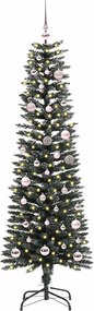 vidaXL Τεχνητό Χριστουγεννιάτικο Δέντρο με 150 LED Πράσινο 150 cm
