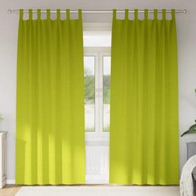 vidaXL Κουρτίνες με κουρτίνες 2 pcs Λαχανί 260 x 140 εκ. Πολυεστέρας