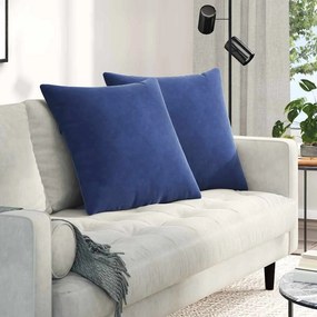 vidaXL Μαξιλάρι Καναπέ 2 pcs Μπλε Αστυνομίας 80 x 80 cm