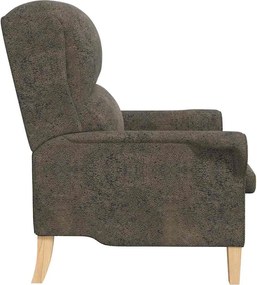 vidaXL Πολυθρόνα Σκούρο γκρι 76 x 94 x 102 εκ. Τεχνητό Δέρμα