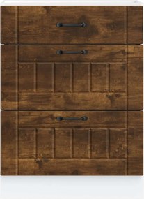 vidaXL ντουλάπι βάσης κουζίνας Lucca Καπνιστή βελανιδιά