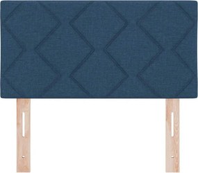 vidaXL LED κεφαλάρι Μπλε 80 cm ύφασμα