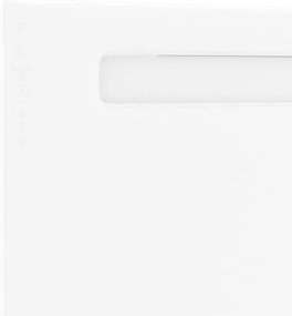 vidaXL Κεφαλάρι Επιτοίχιο με κεφαλάρι Λευκό 200 cm PVC