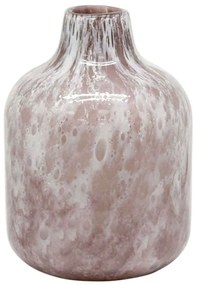 Βάζο Φυσητό Φυσαλίδες 15-00-23918 Φ17x23,5cm Somon-White Marhome Glass
