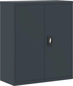 vidaXL Αρχειοθήκη Ανθρακί 90 x 40 x 105 εκ. Ατσάλινη