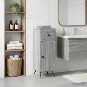 vidaXL Ντουλάπι Αποθήκευσης Μπάνιου BREDA Γκρι Sonoma 30 x 31 x 80 εκ.