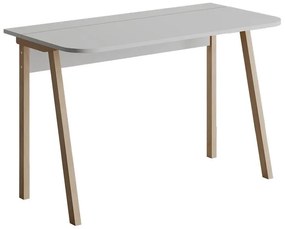 Γραφείο Malia σε λευκή-φυσική απόχρωση 120x60.5x75εκ 120x60.5x75 εκ.