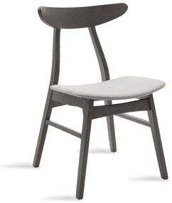 Καρέκλα Orlean 097-000008 Rustic Grey Wood, Fabric