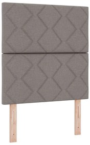 vidaXL Κρεβάτι με ελατήρια με στρώμα Taupe 80 x 200 cm ύφασμα