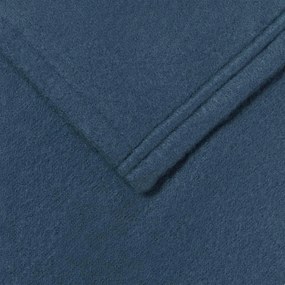 vidaXL Κουβέρτα Σκούρο μπλε 240 x 220 cm Μαλλί