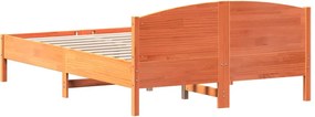 vidaXL Σκελετός Κρεβ. Χωρίς Στρώμα Καφέ Κεριού 160x200 εκ Μασίφ Πεύκο