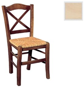 Καρέκλα METRO Άβαφη με Ψάθα Αβίδωτη 43x47x88cm