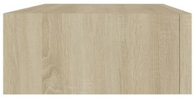 vidaXL Ράφι Επιτοίχιο με Συρτάρι Χρώμα Δρυός 40 x 23,5 x 10εκ. από MDF