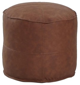 Πουφ ArteLibre CHISISI Camel Δέρμα Φ45x35cm-14870105