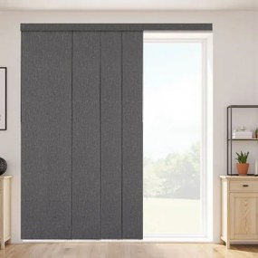 VEVOR Panel Track Blinds Extendable Track 116 cm to 218 cm W Trimmable Dark Gray