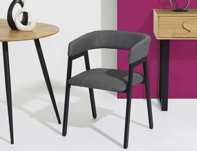 ΚΑΡΈΚΛΕΣ &amp; ΠΟΛΥΘΡΌΝΕΣ DESIGN ARMCHAIR ATOM GREY M2 A1/M2 HD0466
