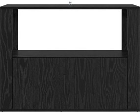 vidaXL Πλαϊνό γραφείο Μαύρη δρυς 80 x 30 x 60 cm Επεξεργασμένο ξύλο