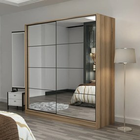 Διφυλλη Ντουλαπα Συρομενη Χρυσο KALEO 52x180x210