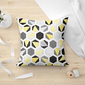 LINO ΜΑΞΙΛΑΡΟΘΗΚΗ HEXAGON 201 YELLOW 45X45