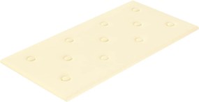vidaXL Κεφαλάρι Τοίχου 12 pcs Κρεμ 60 x 30 cm Τεχνητό Δέρμα