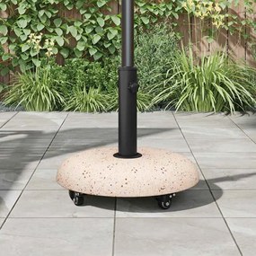 vidaXL Βάση ομπρέλας Κίτρινο Ø 45 x 40 cm Σκυρόδεμα