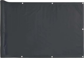 vidaXL Περίφραξη Μπαλκονιού Προστατευτική Ανθρακί 300x120 εκ. από PVC