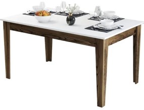 ΤΡΑΠΕΖΙ ΤΡΑΠΕΖΑΡΙΑΣ STANDARD HM9507.02 ΜΕΛΑΜΙΝΗ ΚΑΡΥΔΙ-ΛΕΥΚΟ ΜΕ ΑΠΟΘ.ΧΩΡΟ 145x88x75Yεκ.