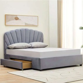 Κρεβάτι Ariel (Για Στρώμα 160x200cm) Ε8116,1 170x218x115cm Grey Queen Size