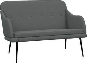 vidaXL Πάγκος Σκούρο Γκρι 110x76x80 εκ. Υφασμάτινος