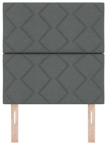 vidaXL Υφασμάτινο Κεφαλάρι Geometric Σκούρο γκρι 80 cm ύφασμα