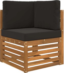 vidaXL Μαξιλάρι Καναπέ Εξωτερικού Χώρου 3 pcs Μαύρο Πολυεστέρας