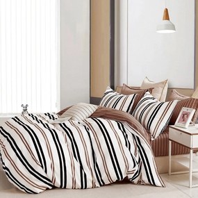 Σεντόνια Silas Με Λάστιχο (Σετ 4τμχ) Multi Melinen Queen Size 165x230cm 100% Cotton Satin