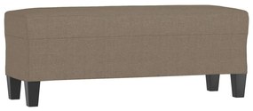 vidaXL Πάγκος Taupe 100x35x41 εκ. Υφασμάτινος