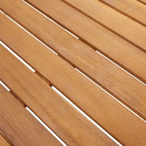 vidaXL Τραπέζι Κήπου 140 x 80 x 74 εκ. από Μασίφ Ξύλο Ακακίας