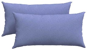 vidaXL Μαξιλάρι Καναπέ 2 pcs Μπλε τζην 80 x 40 cm ύφασμα