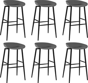 vidaXL Σετ Επίπλων Μπαρ 7 Τεμαχίων Λευκό / Γκρι